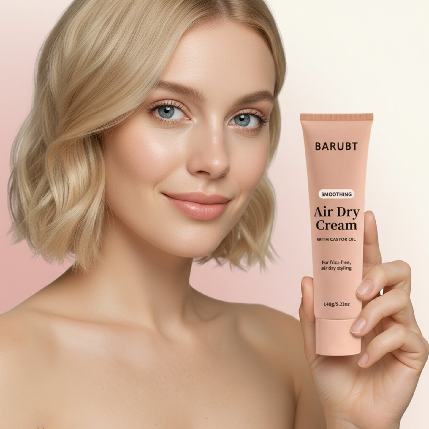 BARUBT Luxe Air Dry Cream for Silky, Frizz-Free Hair
