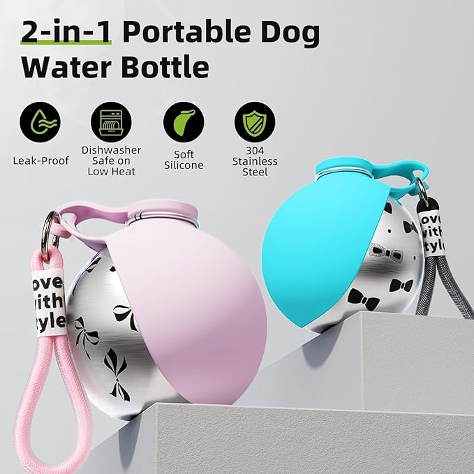 PawHydrate™ 2-in-1 Travel Dog Water Bottle